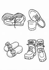Schuhe Malvorlage Ausmalbilder sketch template