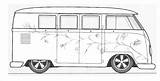 Drawing Bus Vw Van Line Pencil Splitscreen Drawings Volkswagen Paint Pad Tuning Colour Custom Paintingvalley Pauls Project sketch template