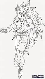 Coloring Pages Goku Ssj4 Colouring Sketch Comments sketch template