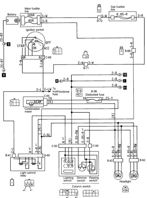 mitsubishi pajero electrical wiring diagram
