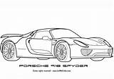 Porsche Coloring 918 Spyder Pages Car Drawing Line Super Printable Tesla Para Autos Logo Categories Dibujar Popular Template sketch template