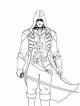 Creed Assassin Colorir sketch template