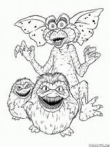 Monstres Gremlins Marins sketch template