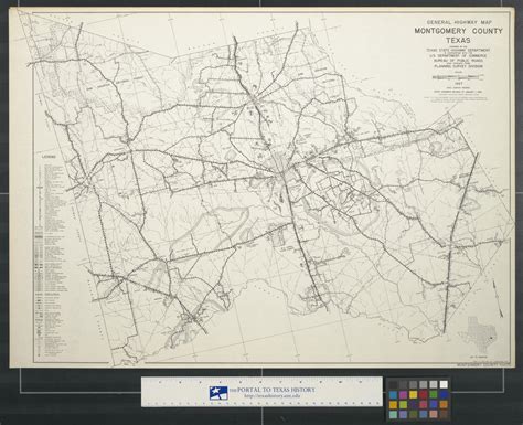general highway map montgomery county texas side     portal  texas history