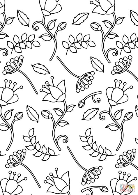 create  floral pattern coloring pages   high school bully