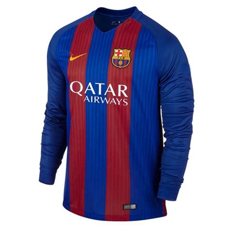 fc barcelona full sleeve home jersey   shoppersbd