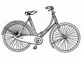 Colorare Bici Malvorlage Kleurplaat Femenina Bicycle Bicicletas Disegni Dibujos Immagine sketch template