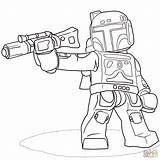 Coloring Fett Boba Wars Star Pages Popular sketch template