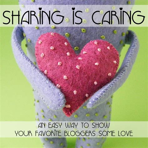 sharing  caring  easy   show  favorite bloggers