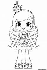 Coloring Shoppies Doll Pages Printable Color Book sketch template