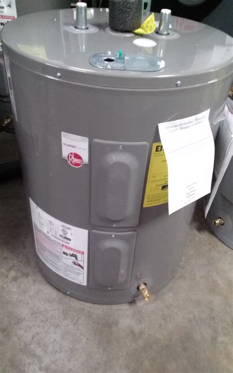 rheem  gallon electric water heater lowboy proesrh