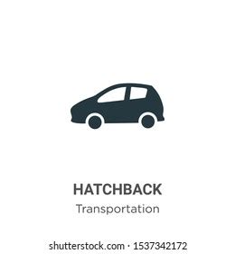 hatchback icon trendy modern flat linear stock vector royalty   shutterstock