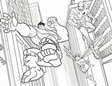 Coloring Squad Super Hero Defending Universe Netart sketch template