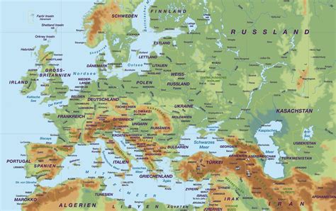 gebirge europa karte