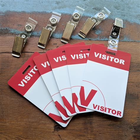 specialist id reusable  writable heavy duty visitor badges