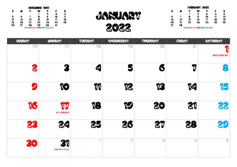 printable january  calendar  png image