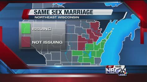 many counties in northeast wisconsin issuing same sex