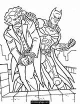 Coloring Batman Joker Pages Colouring Quality High sketch template
