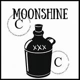 Moonshine sketch template