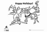 Holidays Happy Colouring Sheet Canskate English sketch template