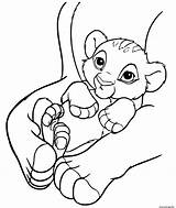 Roi Simba Coloriage Apparition sketch template