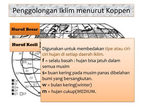 Pembagian Iklim Menurut W Koppen Ppt