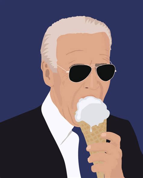 Vice President Vp Joe Biden Ice Cream Portrait Etsy In