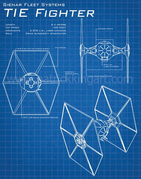 star wars tie fighter schematic art print tie bomber tie etsy