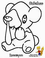 Pokemon Coloring Pages Cubchoo Starter Characters Getdrawings sketch template