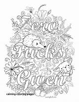 Coloring Pages Adult Sweary Calming Adults Words Swear Books Skull Print Printable Book Flower Color Getcolorings Girl Witch Sheets Outline sketch template