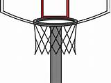 Basketball Clipart Hoop Transparent Background Court Ring Playground Coloring Pages Basket Library sketch template