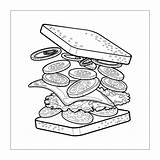 Sandwich sketch template