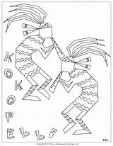 Coloring Pages Native Navajo American Printable Kokopelli Symbols Southwest Indian Pottery Mac Doll Pueblo Getcolorings Nm Color Getdrawings Hopi Colouring sketch template