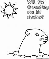 Groundhog Coloring Shadow Pages His Will Printable Groundhogs Print Worksheet Toddlers Kids Color Crafts He Books Coloringkids Searches Bigactivities Recent sketch template