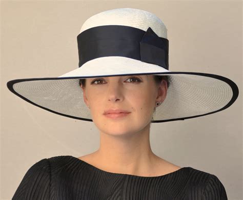 ladies black white hat wedding hat kentucky derby hat royal ascot