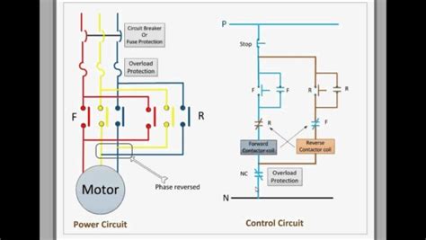 single phase  reverse wiring diagram