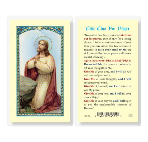 prayer  church choir laminated holy card  pack buy religious