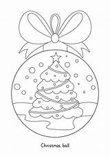 Christmas Printable Ornament Coloring Pages Ornaments Preschool Templates Printablee sketch template