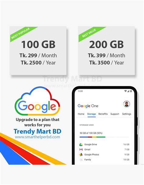google storage gb smart helper bd