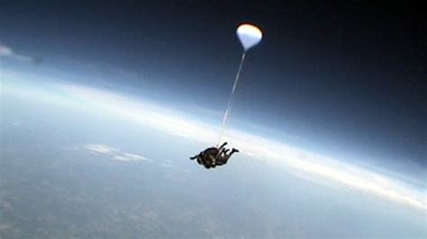 record leap from edge of space gives skydiving a lift