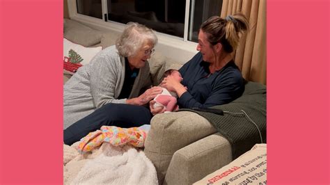 woman has the purest reaction when she learns great granddaughter is