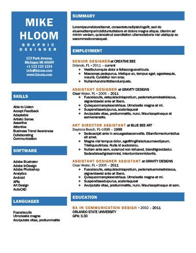 modern resume templates  examples
