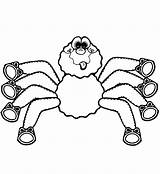 Aranha Spiders Fofa Colorir Imprimir Rana Araña Colorironline Clipartmag Dibujosonline sketch template