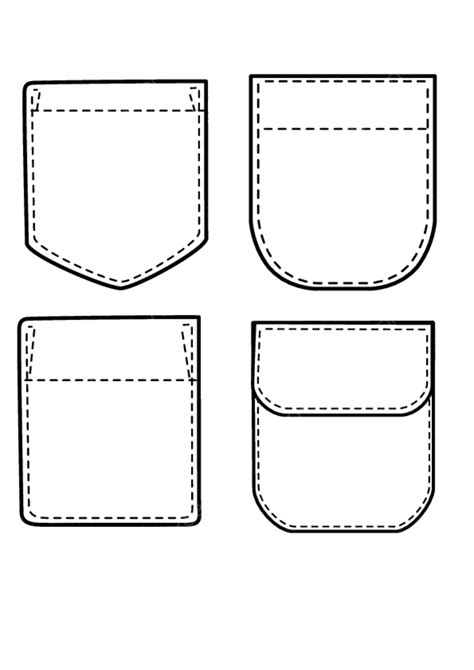 front patch pockets png vector psd  clipart  transparent