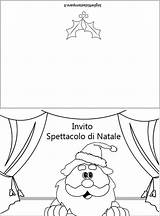 Natale Spettacolo Inviti Invito Biglietti Cartolina Pupazzo Neve sketch template