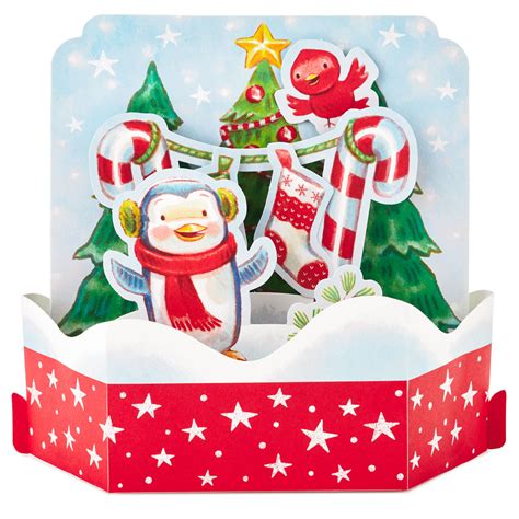 snowmen musical 3d pop up christmas card with motion greeting cards