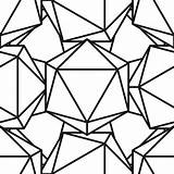 Icosahedron Pattern Vector Clip Illustrations Vector4 Stock Preview sketch template
