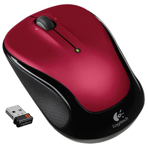 logitech  wireless mouse  red