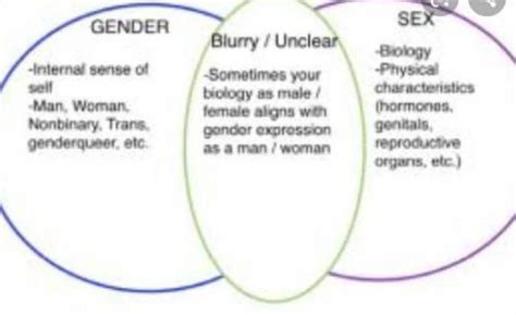 pagkakaiba ng sex at gender venn diagram