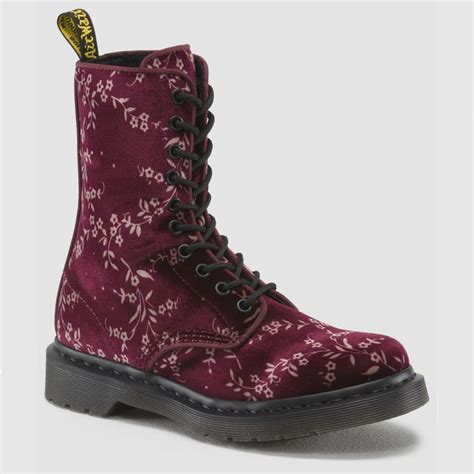 dr martens avery boot  eyelet boot  floral velvet boots velvet boots  shoes